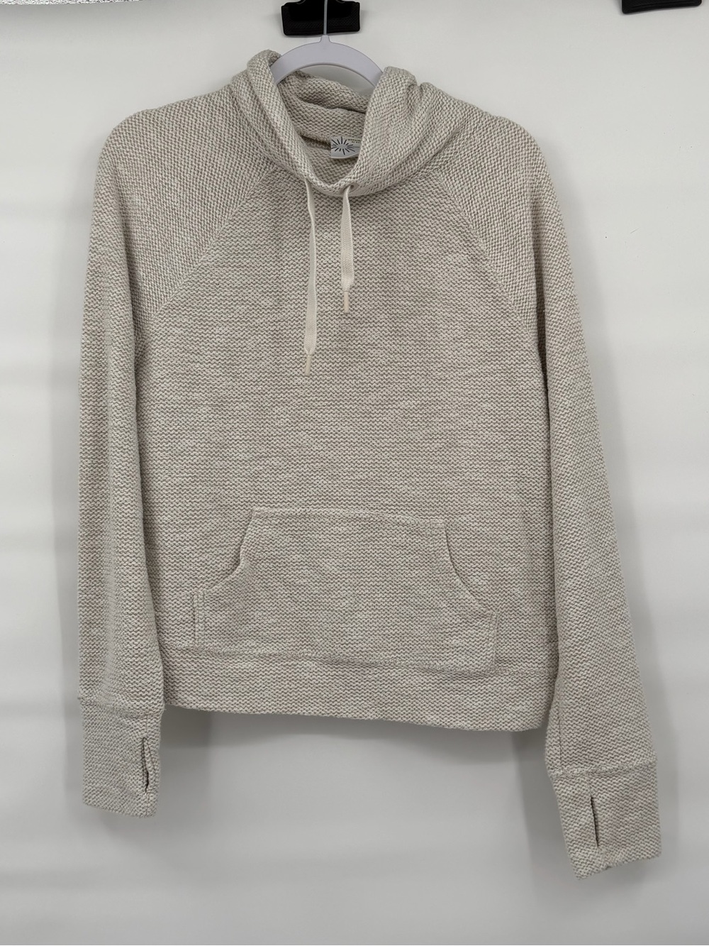 Aerie offline textured knit cowl neck sweatshirt sweater